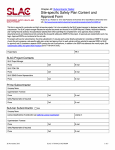 Osha Safety Plan Template Doc