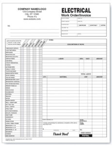 Printable Print Shop Work Order Template PPT