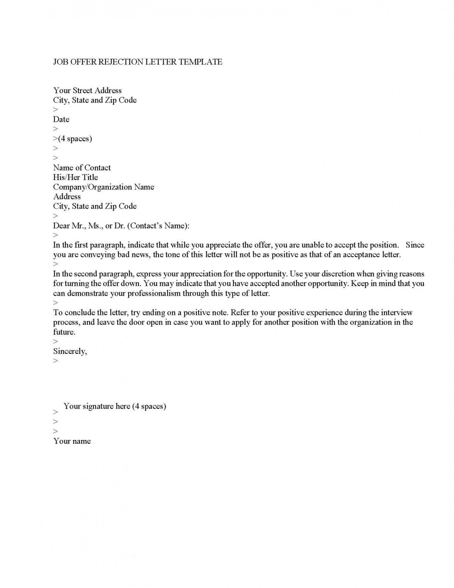 Editable Rescind Resignation Letter Template Sample