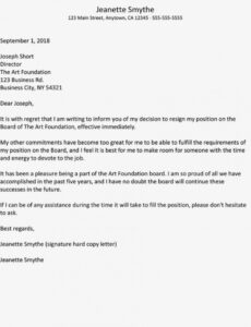 Resignation Letter From Church Board PPT
