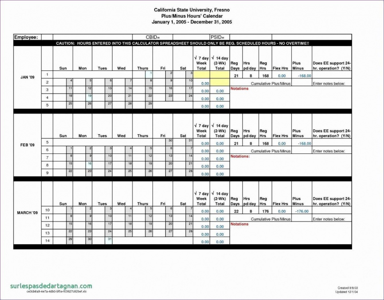 Editable Rotating Overtime Schedule Template CSV