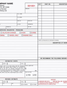Editable Small Engine Repair Invoice Template Excel