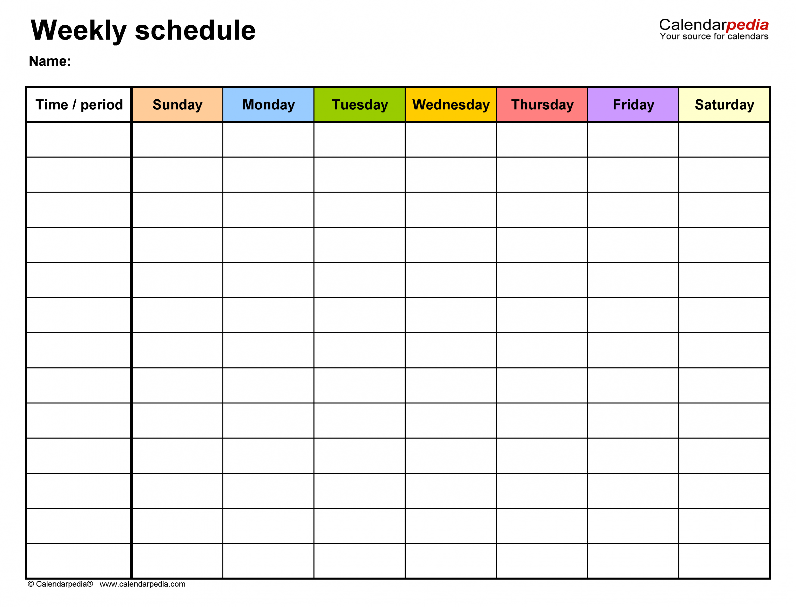 Editable Sunday School Schedule Template PPT