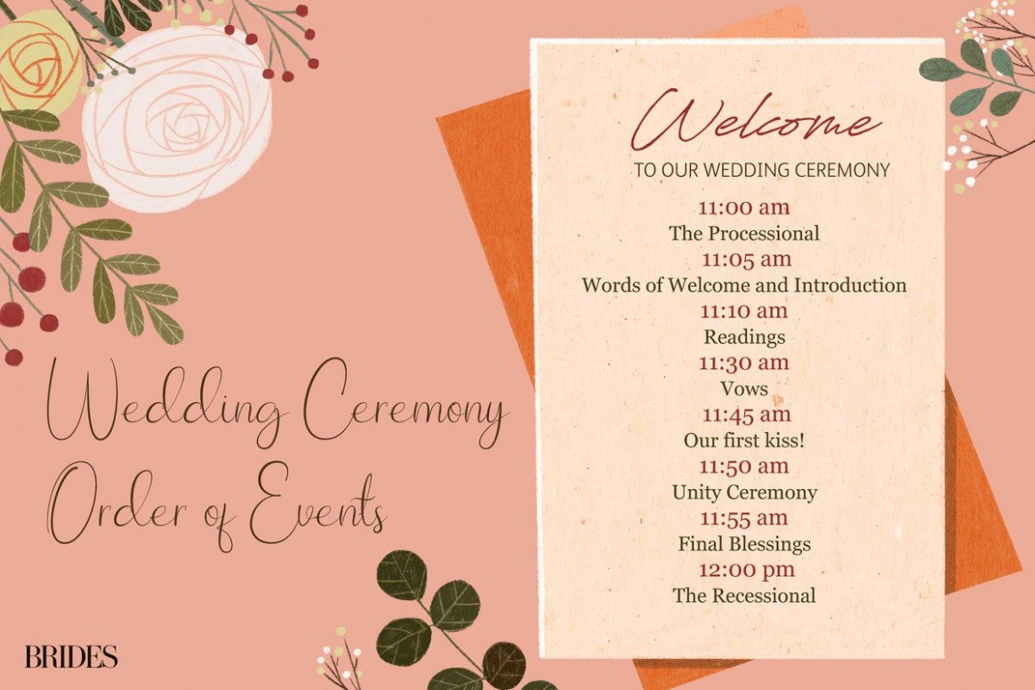 Editable Wedding Ceremony Order Template Docs