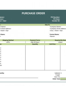 Custom 18 Free Purchase Order Templates In Word Excel Pdf  Sample