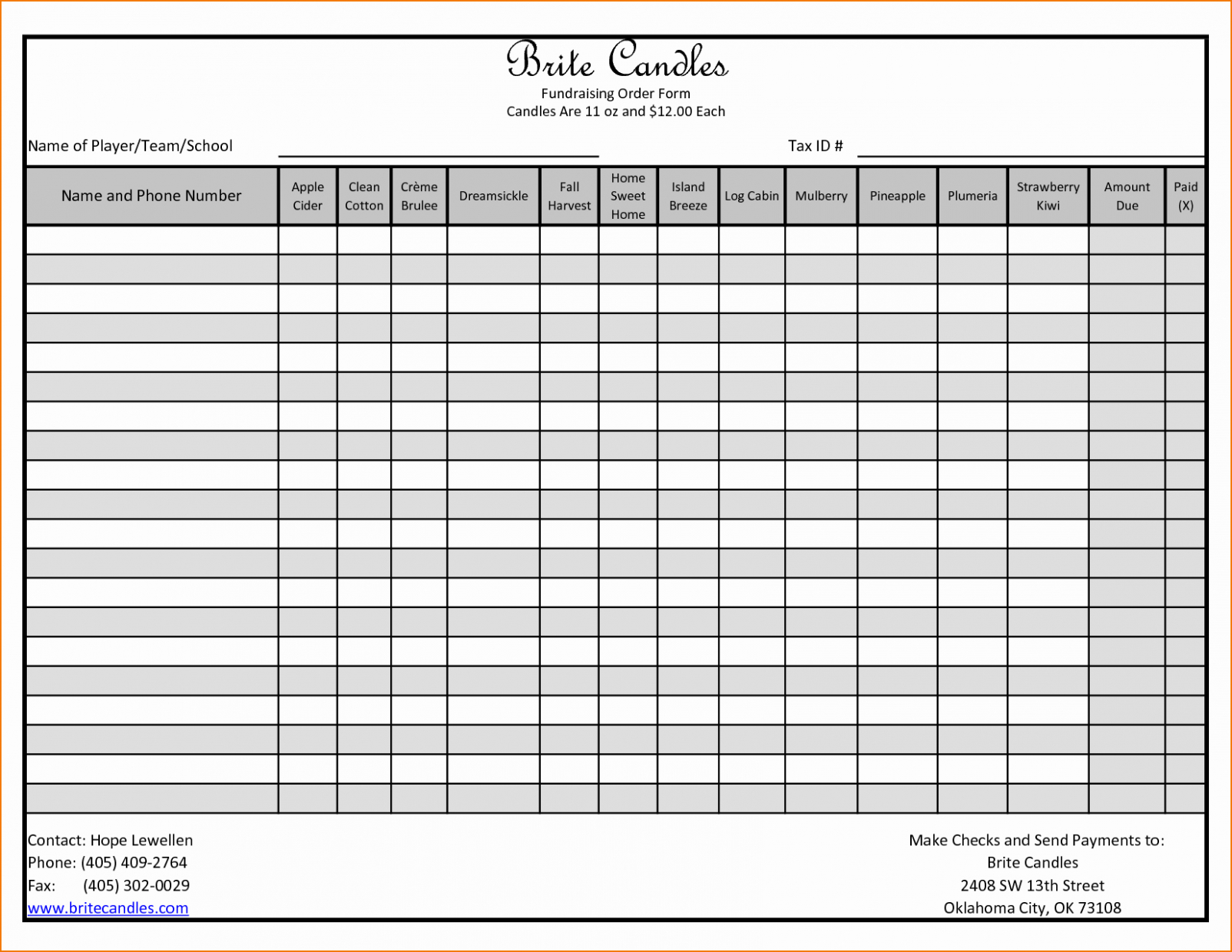 Custom 40 Clothing Order Forms Templates  Markmeckler Template Design  Sample