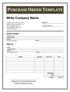 Custom Pre Order Form Template Word Word Sample