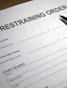 Editable How Do I File A Temporary Restraining Order?  Verner Brumley Mueller  Sample