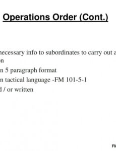 Editable Ppt  Operations Orders Powerpoint Presentation Free Download  Id118115 Pdf Example