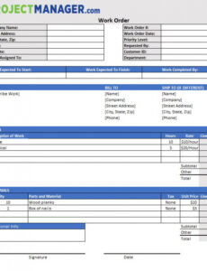Free  A Guide To Work Orders &amp;Amp; Work Order Management Sample Included Pdf
