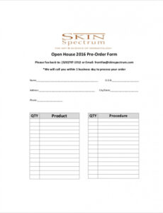 Free Custom Free 10 Sample Product Order Forms In Ms Word  Pdf Pdf