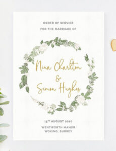 Free Editable Wedding Order Of Service Templates Ideas &Amp; Advice  Hitchedcouk Word Example