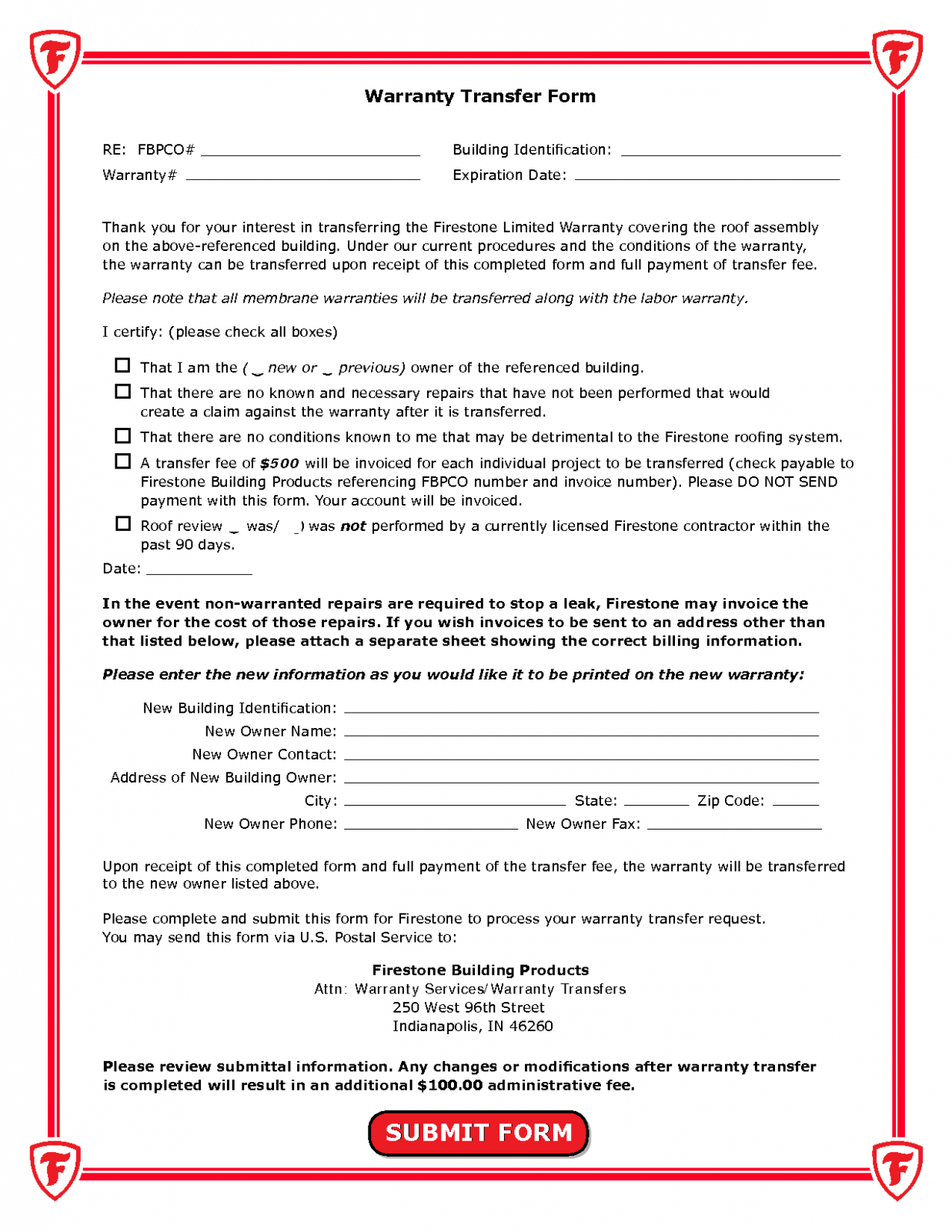 Free Printable Warranty Template  Free Printable Documents Word