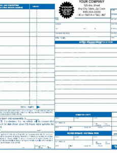 Printable 40 Computer Repair Work Order Template  Markmeckler Template Design  Sample