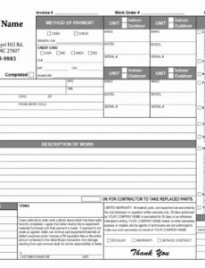 Printable Apartment Work Order Template Pdf