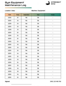 custom customize this modern gradient new gym cleaning checklist template for free pdf