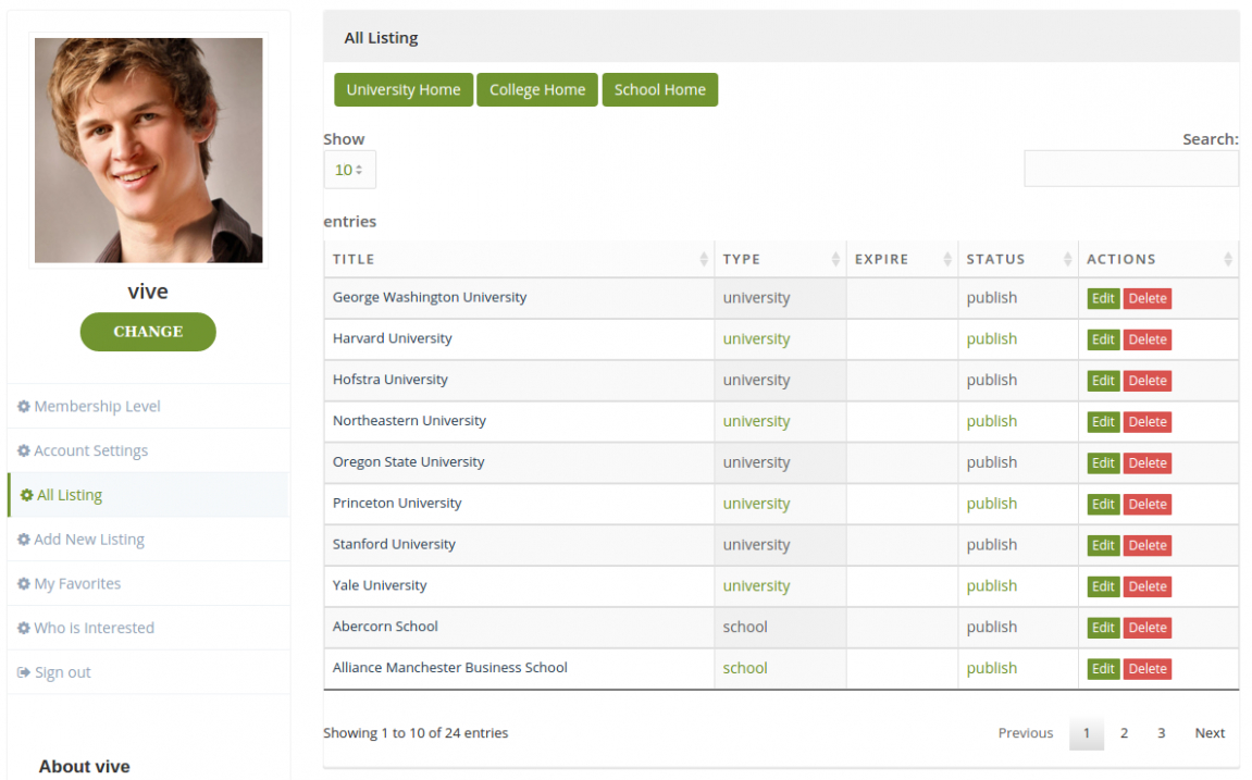 free  institutions directory by eplugins  codecanyon  sample
