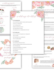 free  wedding planner printable digital wedding organizer with  etsy  example