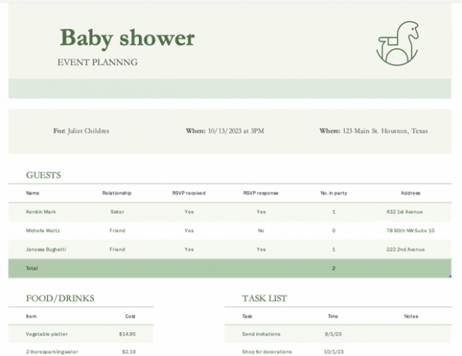 Baby Shower Order Of Events Template PDF Example Baby Shower Order Of Events Template Pdf Example