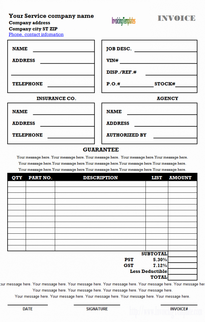 Free Printable Interior Design Purchase Order Template Doc Sample