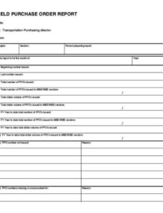 Printable International Purchase Order Template  Sample