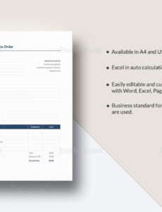 Advertising Insertion Order Template  Sample