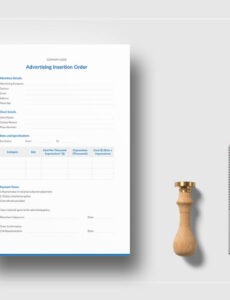 Custom Advertising Insertion Order Template