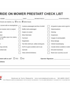 Free Custom Lawn Mower Repair Order Template