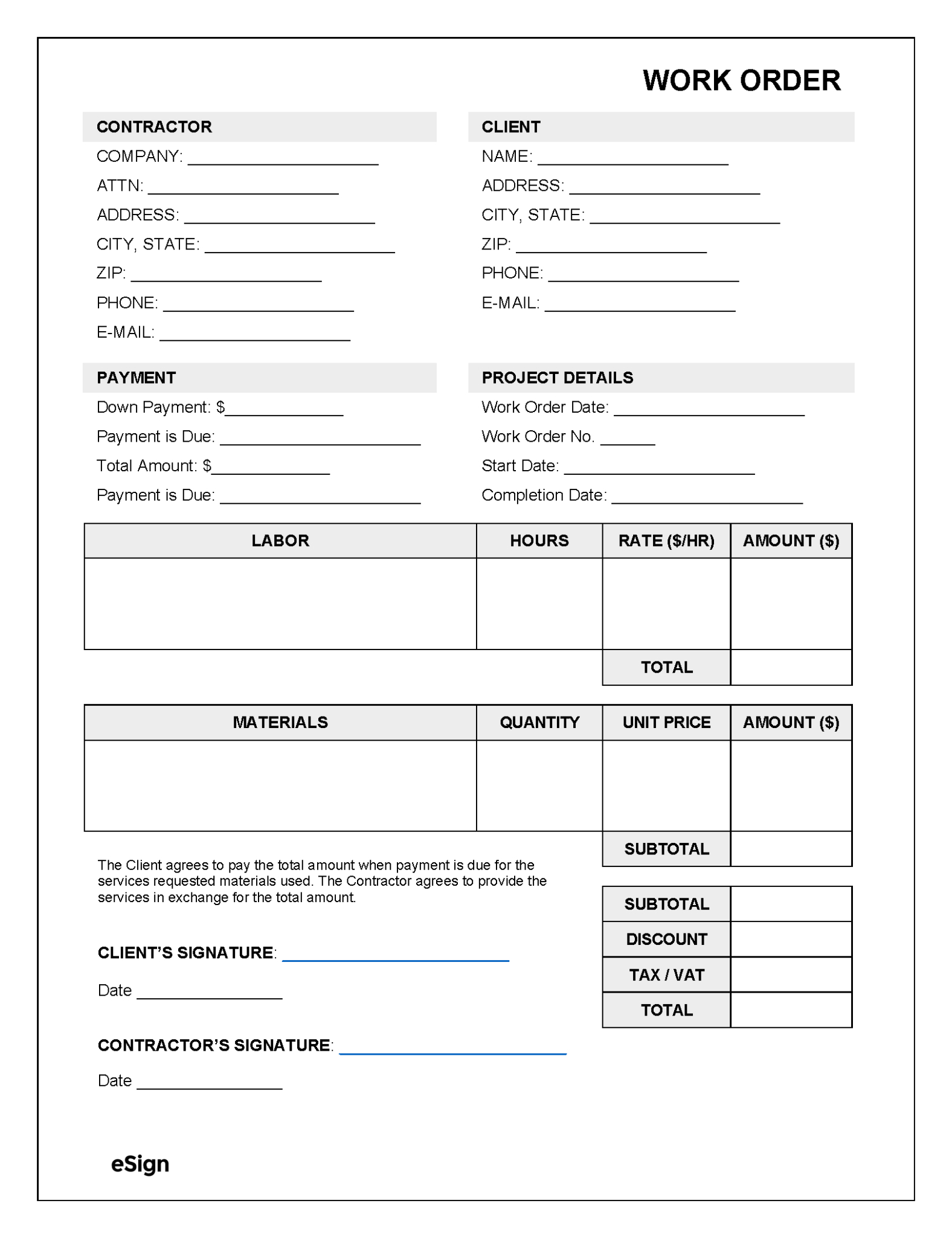 Free Editable Motorcycle Repair Order Template Pdf Sample