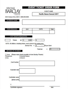 Free Editable Restaurant Event Order Template Pdf Example