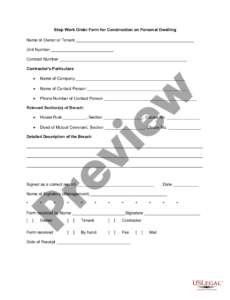 Free Editable Stop Work Order Template Excel Example