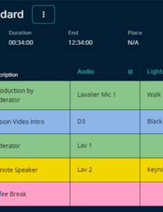 Free Printable Podcast Running Order Template Word