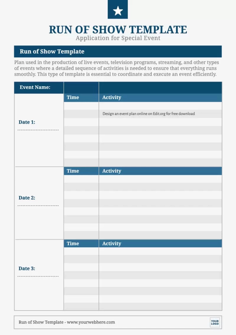 Free  Wedding Running Order Template Doc