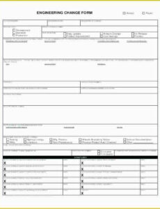 Software Change Order Template Doc