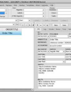 Software Purchase Order Template Excel