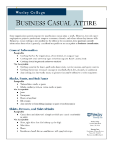 Blank Memo For Dress Code At Work Template Doc