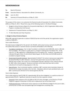 Blank Technical Accounting Memo Example
