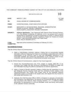 Custom Investment Committee Memo Template Pdf Sample