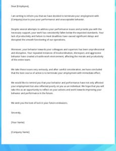 Editable Employee Performance Memo Template Word