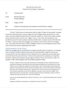 Editable Technical Accounting Memo Example Doc