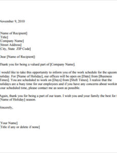 Free Custom Public Holiday Memo Template Excel