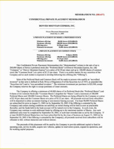 Free Editable Real Estate Investment Memo Template Doc Sample