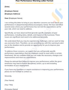 Free  Employee Performance Memo Template Pdf