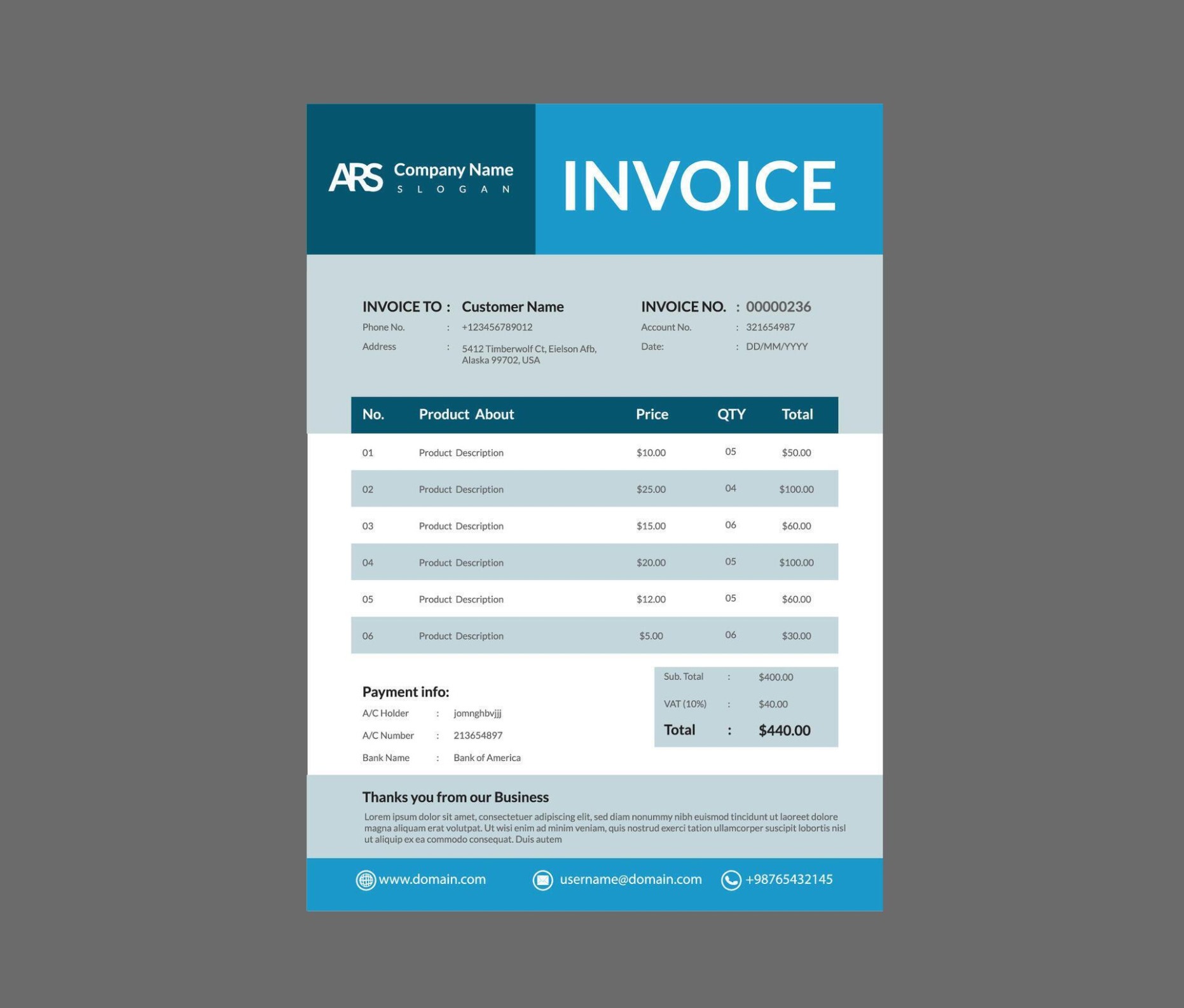 Free Printable Cash Memo Bill Template Doc