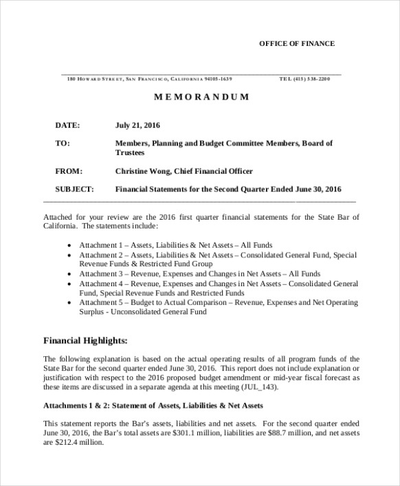 Free  Technical Accounting Memo Example Word