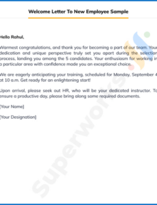 New Employee Memo Template