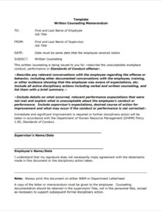 Printable New Employee Memo Template  Sample
