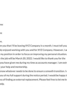 Free Forced Resignation Letter Template Sample
