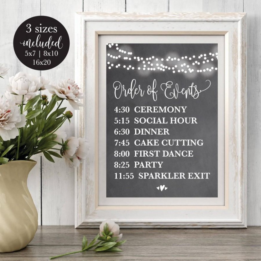 Free Custom Wedding Order Of Events Template Excel Example Free Custom Wedding Order Of Events Template Excel Example
