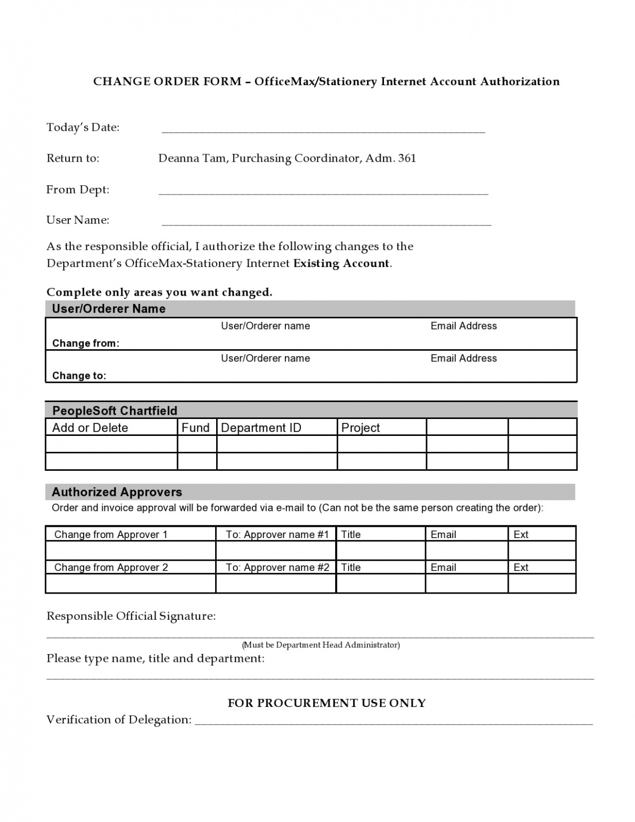 Free Editable 45 Free Change Order Templates Word Excel Pdf  Templatearchive  Example